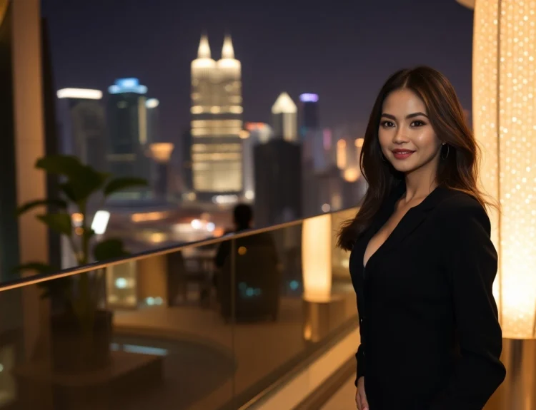 Elegant Kuala Lumpur night scene showcasing professional KL ESCORT services with a cityscape background and refined ambiance, highlighting premium escort experience.