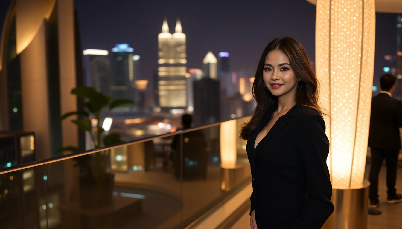 Elegant Kuala Lumpur night scene showcasing professional KL ESCORT services with a cityscape background and refined ambiance, highlighting premium escort experience.