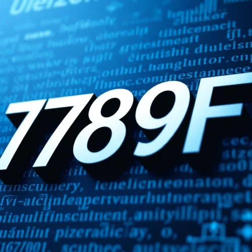 789F online service platform showcasing sleek interface and modern branding in vibrant blue tones for user engagement and recognition.