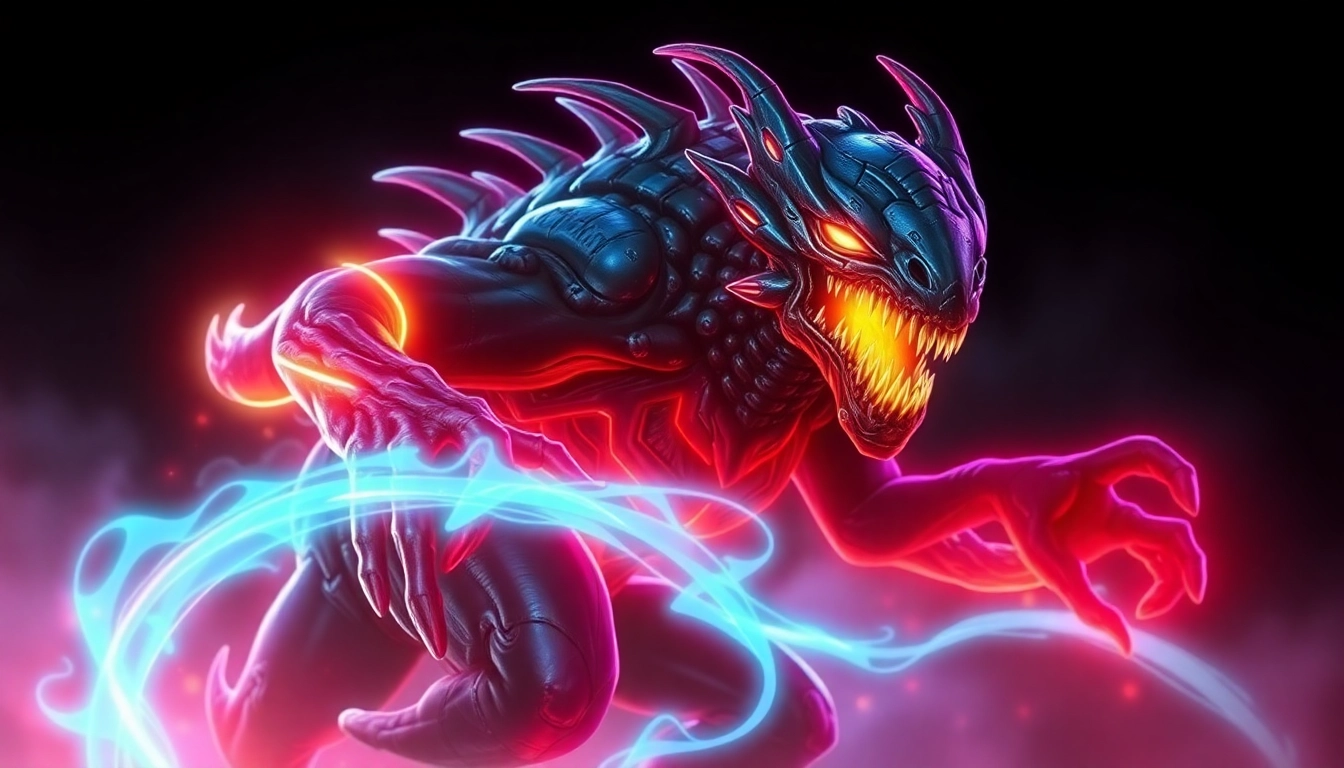 Close-up of 789f.monster showcasing its detailed features and vibrant colors, highlighting a fierce and captivating creature from the 789f.monster network for immersive visuals.