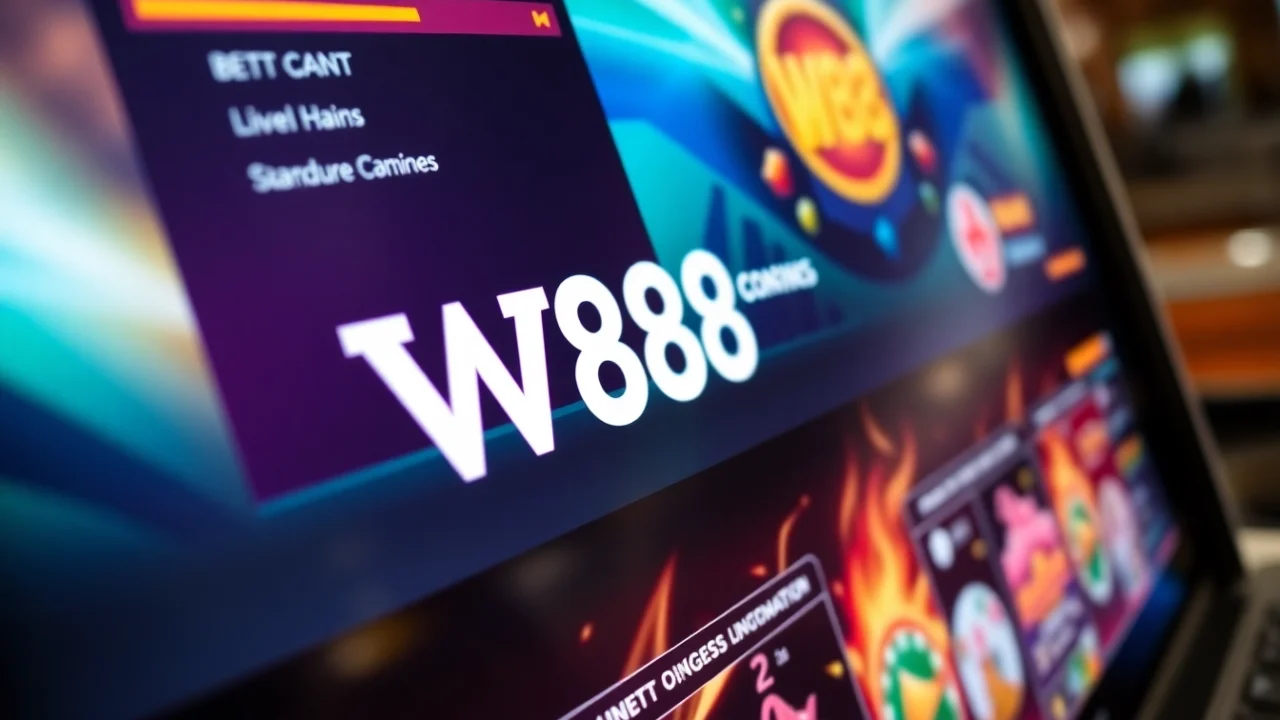 W88 online betting platform showcasing live casino and sports betting features with engaging visuals and user interface.