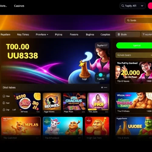 Visually appealing UU88 online casino platform showcasing secure login and attractive game promotions for a seamless gambling experience.