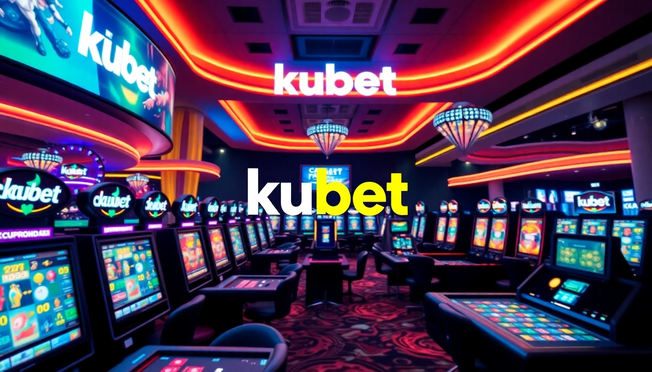 Engaging kubet casino platform with vibrant colors and gaming elements for online betting enthusiasts.