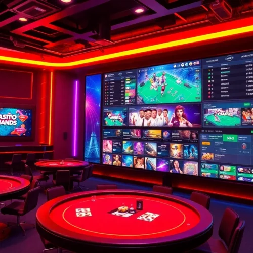 Sky Exchange prominently displays popular live casino games and sports betting options in a sleek, engaging interface for seamless user experience and quick access to winnings.