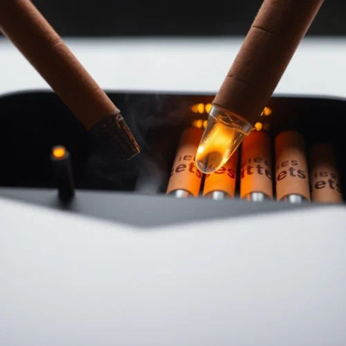 Heets sigara in use with IQOS device, showcasing heated tobacco sticks and modern design, appealing to adult users seeking smoke-free alternatives.