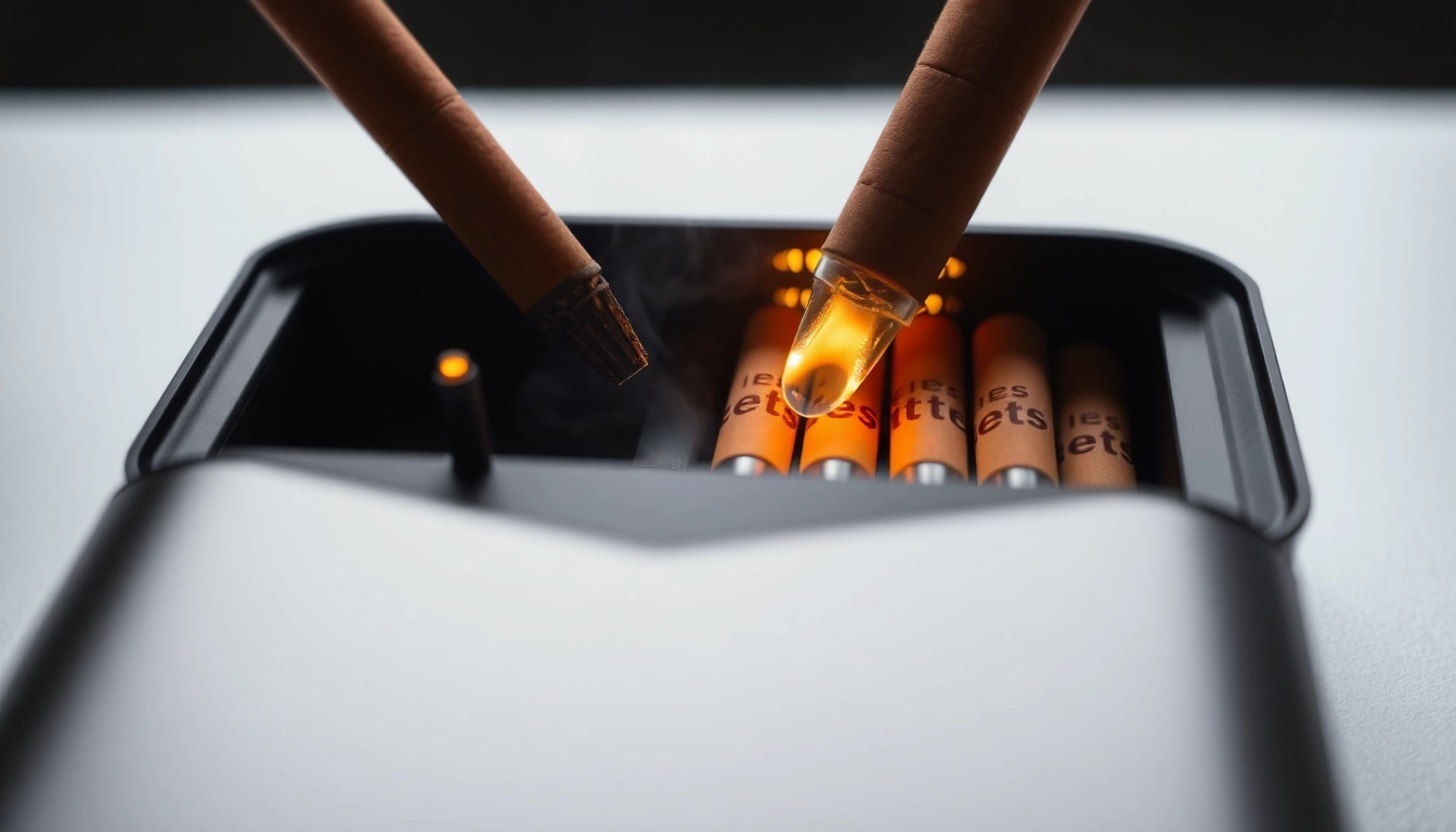 Heets sigara in use with IQOS device, showcasing heated tobacco sticks and modern design, appealing to adult users seeking smoke-free alternatives.
