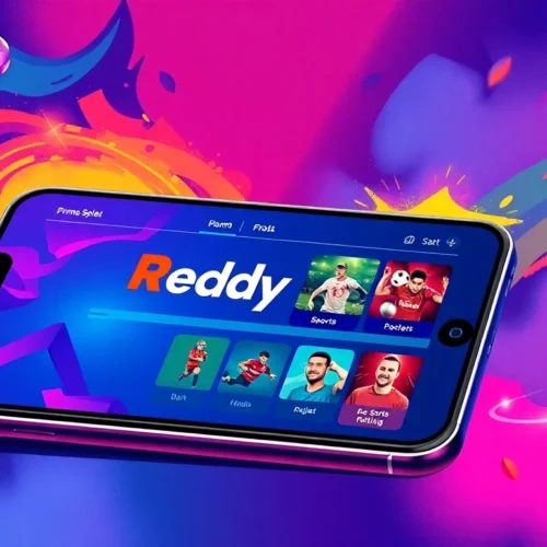 Reddy Book platform on a smartphone showcasing sports betting features for users in India, engaging and secure interface.