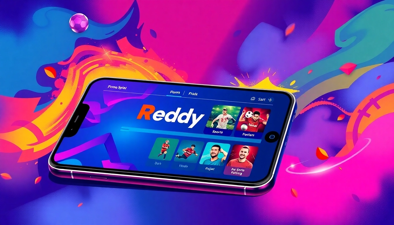Reddy Book platform on a smartphone showcasing sports betting features for users in India, engaging and secure interface.
