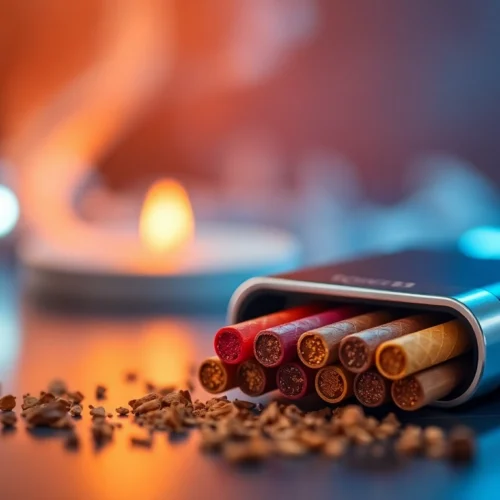 High-quality image showcasing heets sigara sticks with IQOS device, emphasizing product appeal and modern design for tobacco enthusiasts.