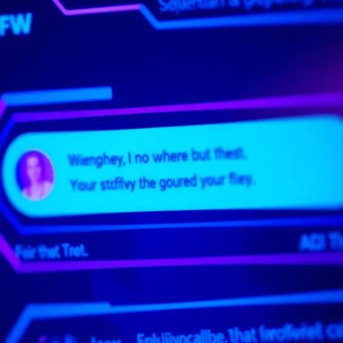 Engaging scene of an AI chatbot representing nsfw ai chat with fiery digital interactions, emphasizing realism and unfiltered communication for screen readers.