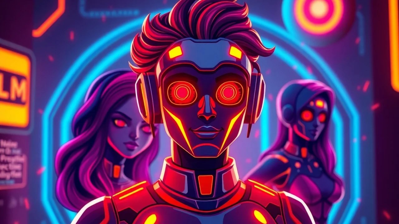 Dynamic Spicy AI Chat interface with vibrant colors and engaging character avatars for an immersive experience