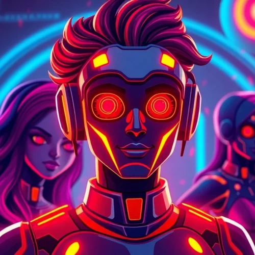 Dynamic Spicy AI Chat interface with vibrant colors and engaging character avatars for an immersive experience