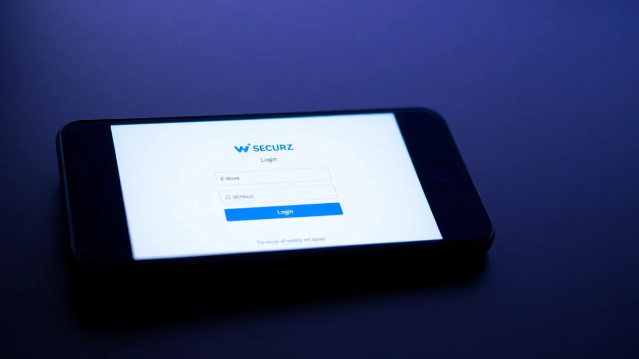 Winbuzz login page shown on a smartphone screen with a user entering credentials for quick