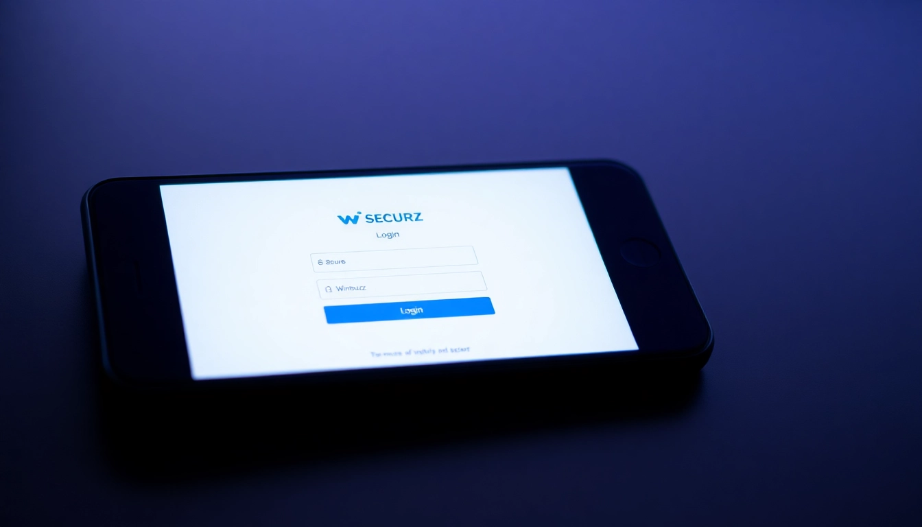 Winbuzz login page shown on a smartphone screen with a user entering credentials for quick