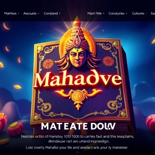 Mahadev book logo with a secure and trustworthy betting ID illustration for online Indian bettors