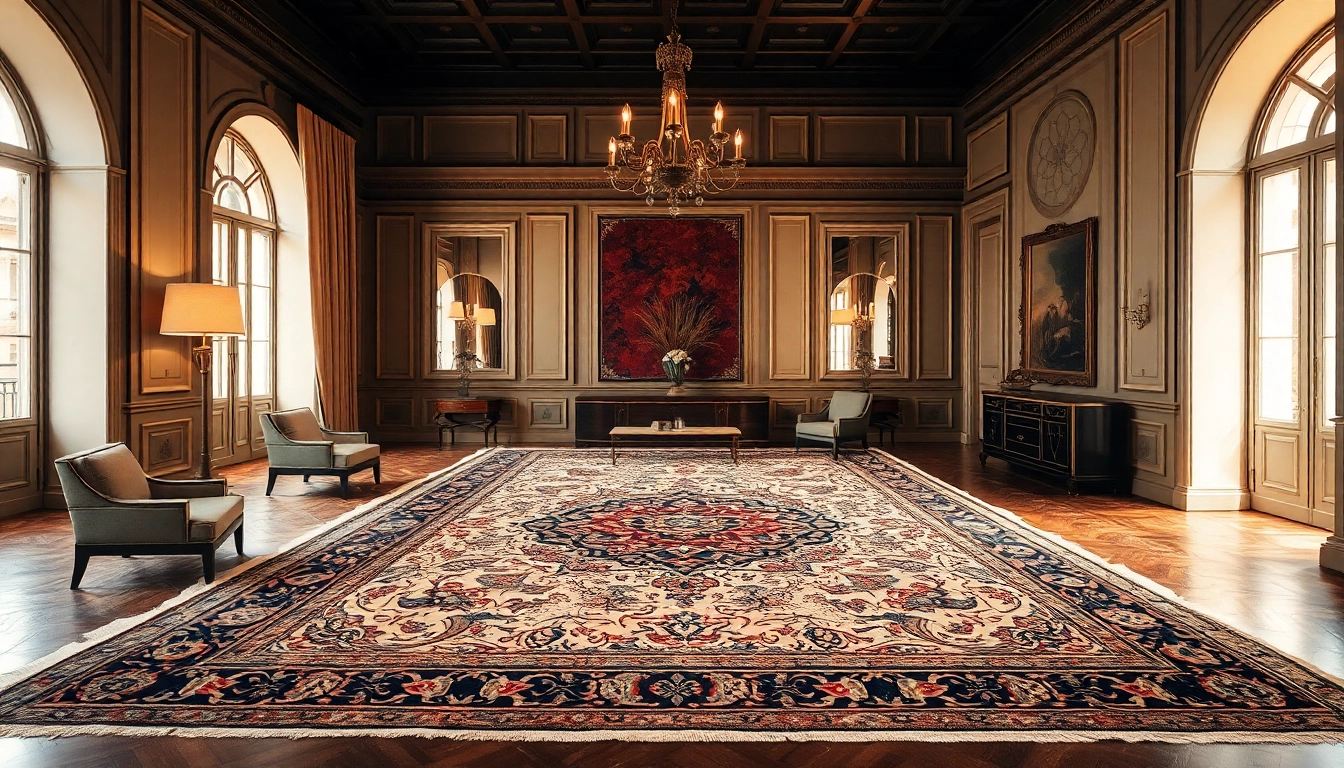 High-quality Tappeto persiano Milano being showcased in a stylish Milanese living room,