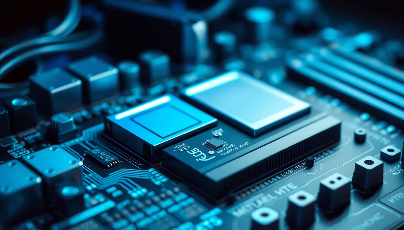 Detailed view of a componente server motherboard with labeled CPU, RAM, and storage devices for