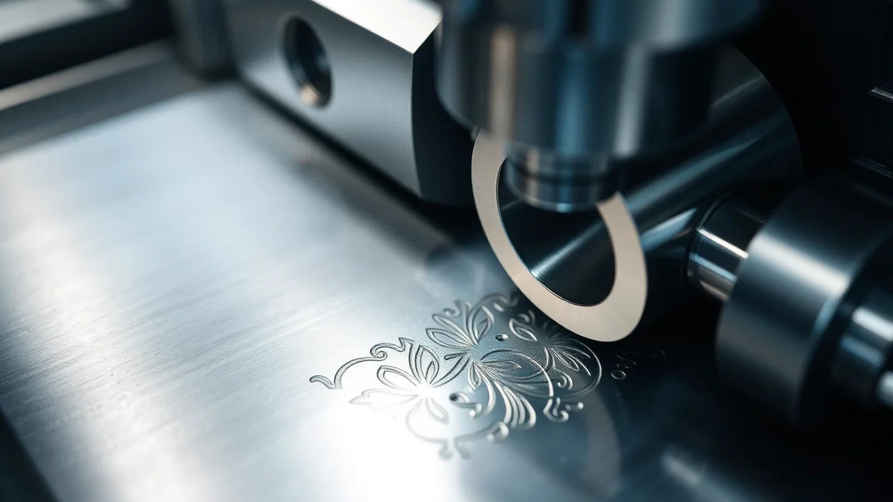 Toczenie CNC process showcasing precision metal turning with a high-tech lathe in action,