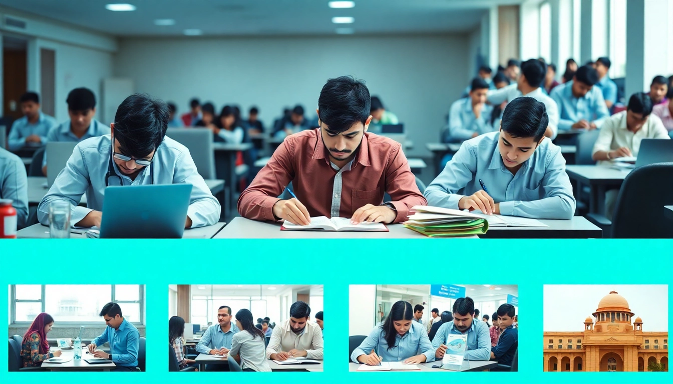 Latest Govt Jobs updates overview showing candidates preparing for exams and downloading admit