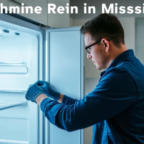 Skilled technician performing appliance repair in Mississauga, emphasizing refrigerator