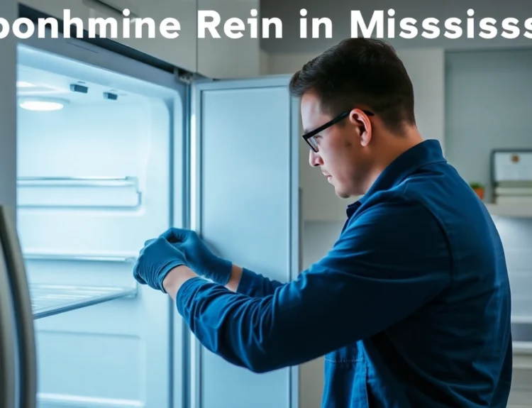 Skilled technician performing appliance repair in Mississauga, emphasizing refrigerator