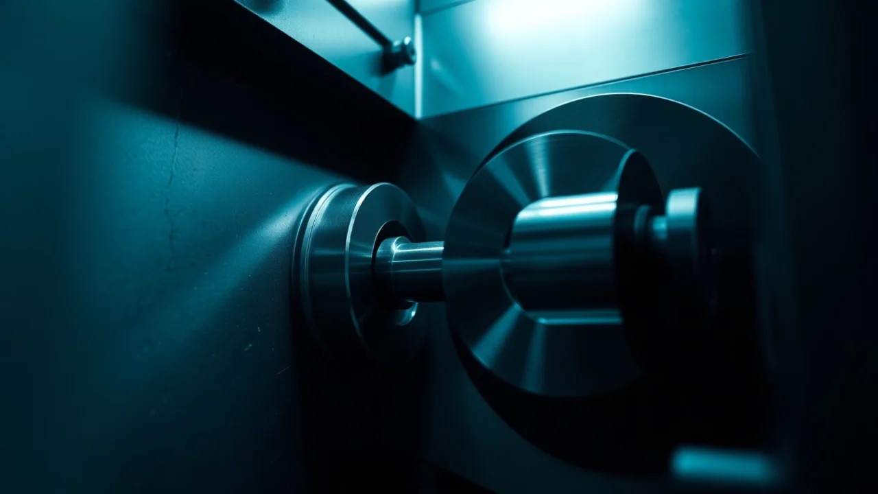Toczenie CNC process showing a precision machine shaping a metal part with high detail and accuracy.