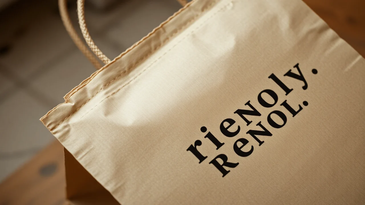 High-quality torba papierowa in use at a bakery, showcasing eco-friendly packaging and custom