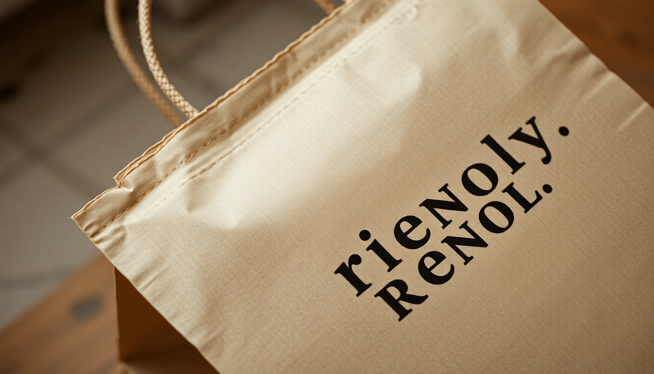 High-quality torba papierowa in use at a bakery, showcasing eco-friendly packaging and custom