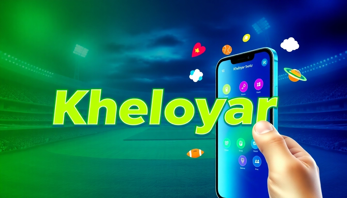 Kheloyar online betting platform showcasing sports, casino games, and mobile app interface for