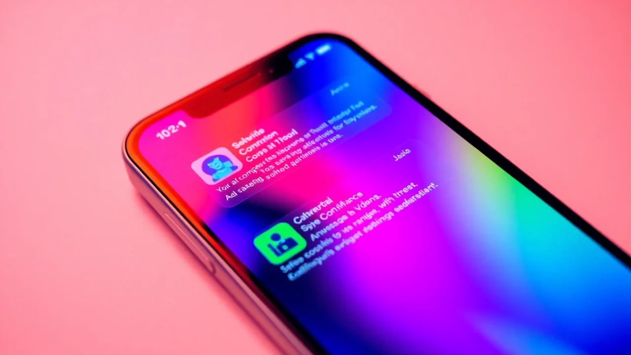 Engaging social commerce news updates on a smartphone screen to inform latest trends