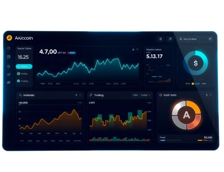 Aicoin market analysis dashboard showcasing live data, charts, and industry insights for investors