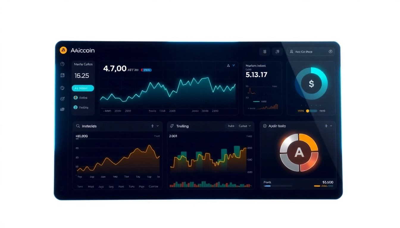 Aicoin market analysis dashboard showcasing live data, charts, and industry insights for investors