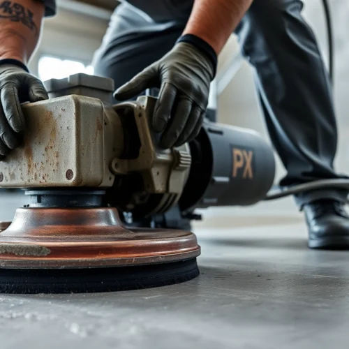 Professional concrete grinding Birmingham service transforming a durable industrial floor with