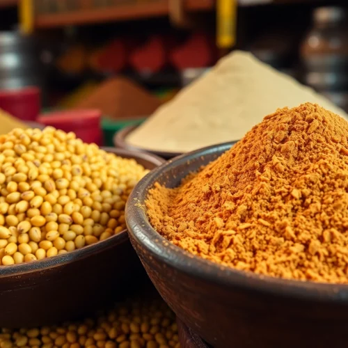 High-quality fenugreek powder displayed with fresh seeds for authentic spice authenticity