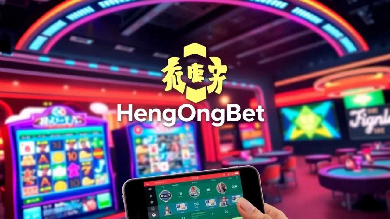 Hengongbet online casino platform featuring vibrant slots and live games on mobile devices for