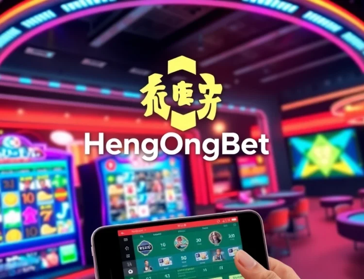 Hengongbet online casino platform featuring vibrant slots and live games on mobile devices for