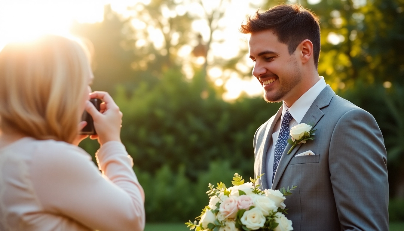 Professional eskuvoi fotos capturing joyful couple during outdoor wedding in natural light for