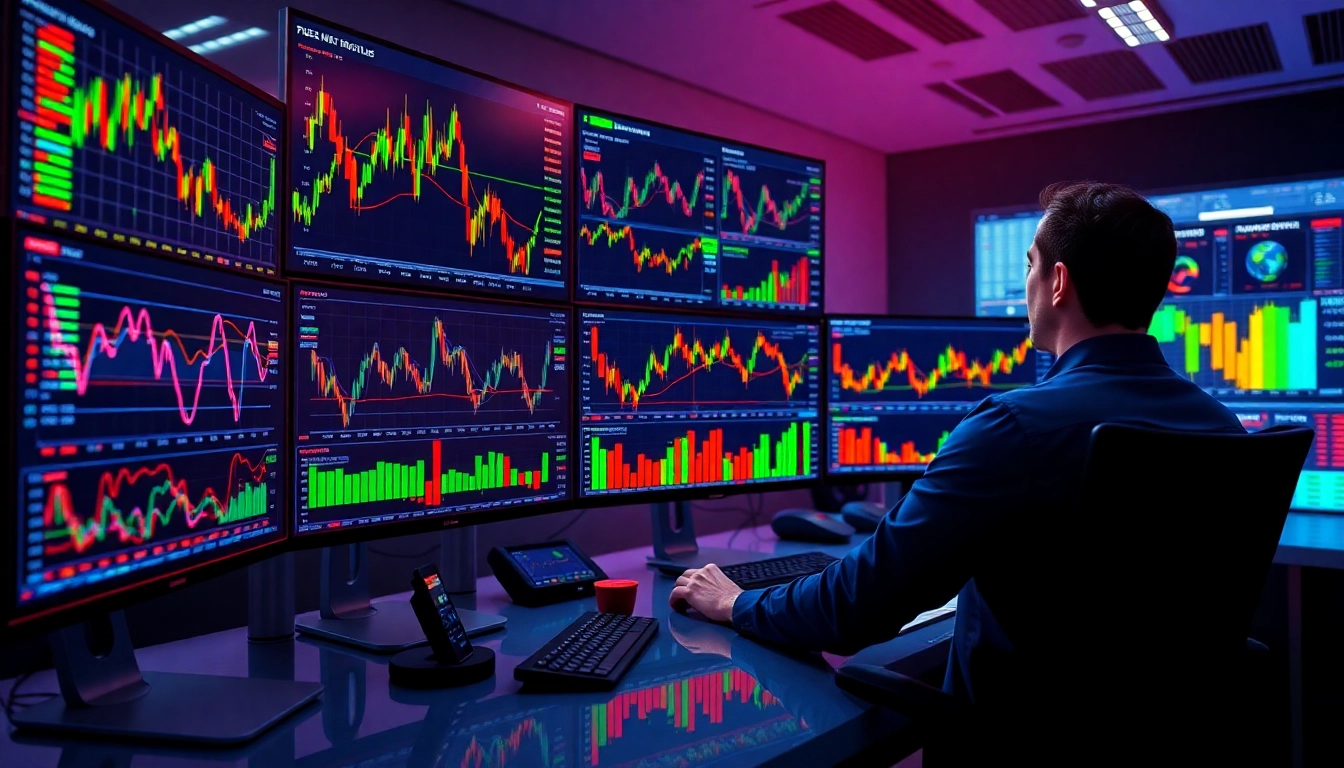 Trading view platform featuring real-time chart analysis and trading tools for investors